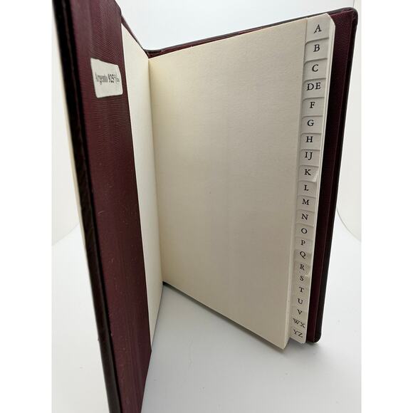 Vintage Sterling Silver Front Leather Bound Address Book Argento 925 (125) - Picture 5 of 11